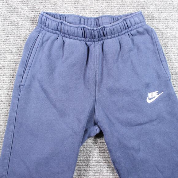 Nike Sweatpants Womens XS Blue Fleece Open Hem Elastic Waist - Picture 3 of 8